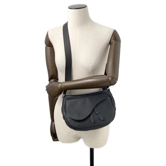 Dior Saddle Mini Soft Bag Leather Black 1ADHO023 - Picture 14 of 14